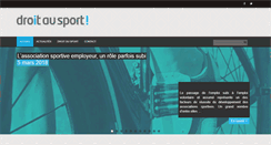 Desktop Screenshot of droitausport.fr