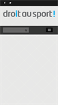 Mobile Screenshot of droitausport.fr