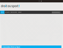 Tablet Screenshot of droitausport.fr